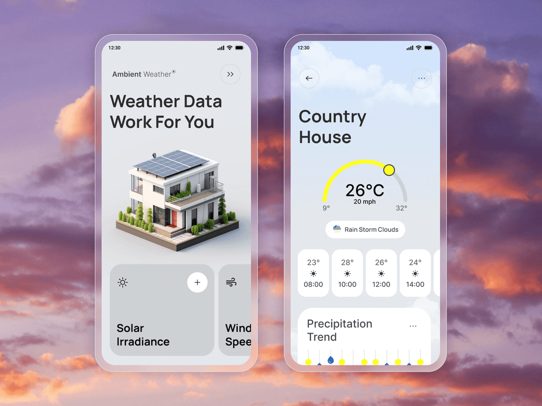 Ambient Weather App-case study by Sharkfold