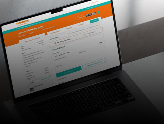 Popeye's Invoice Page Design